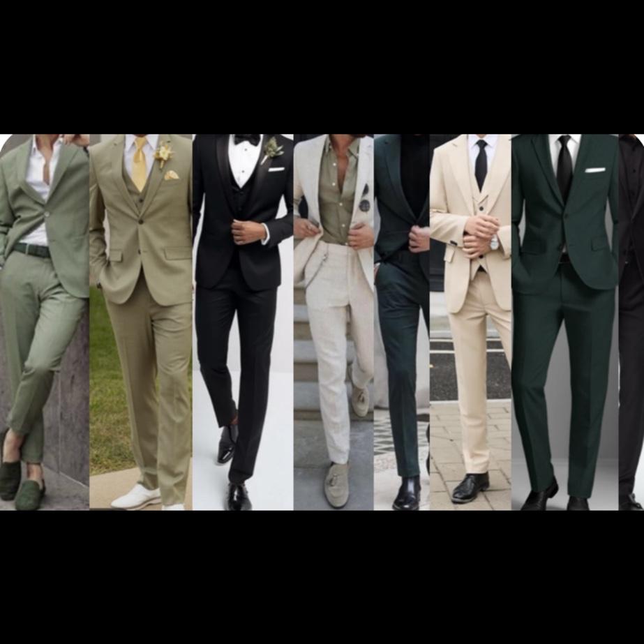 If you're feeling a little playful, deep greens and chic neutrals are totally welcome too.
