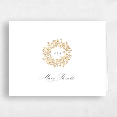 Ochre, Orange Wedding Thank You - Elaina Landscape