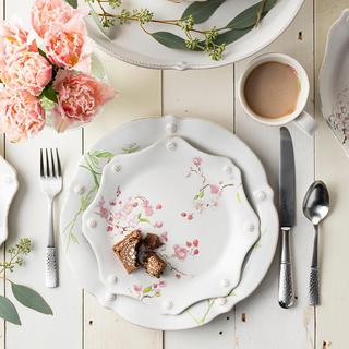 Berry & Thread Floral Sketch Dessert/Salad Plate