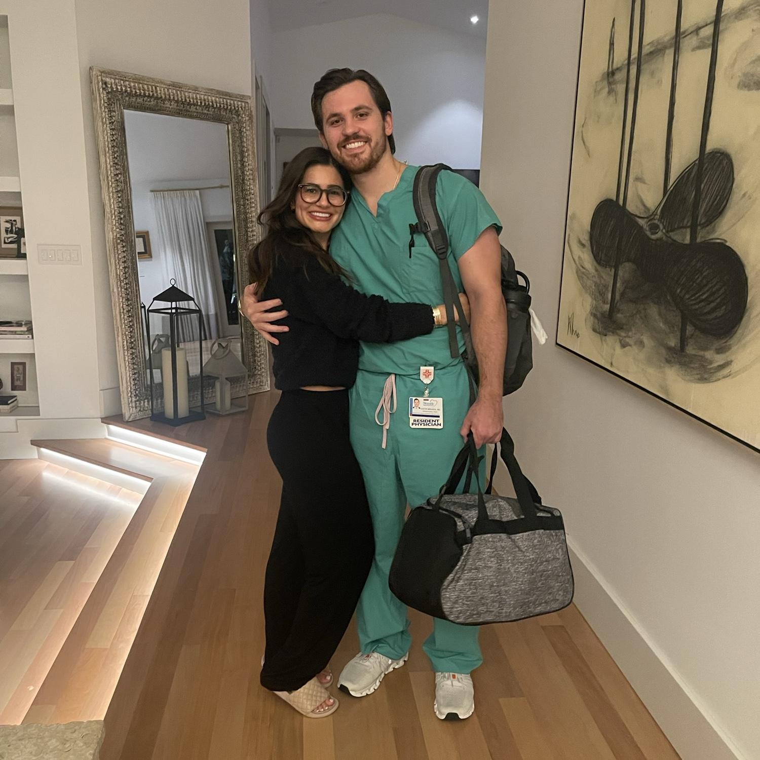 J would drive an hour from his hospital in plantation after 80hr work weeks to spend the weekend with Mandy.