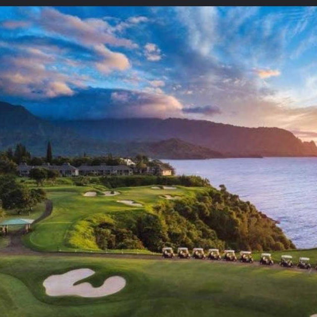 Golf day on Hawaii