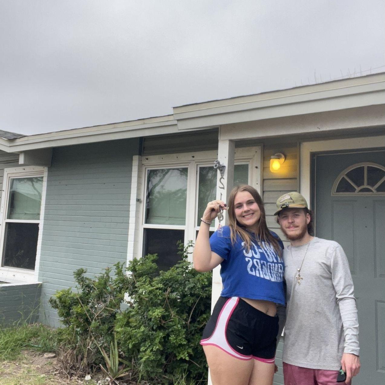 The day we closed on our first house