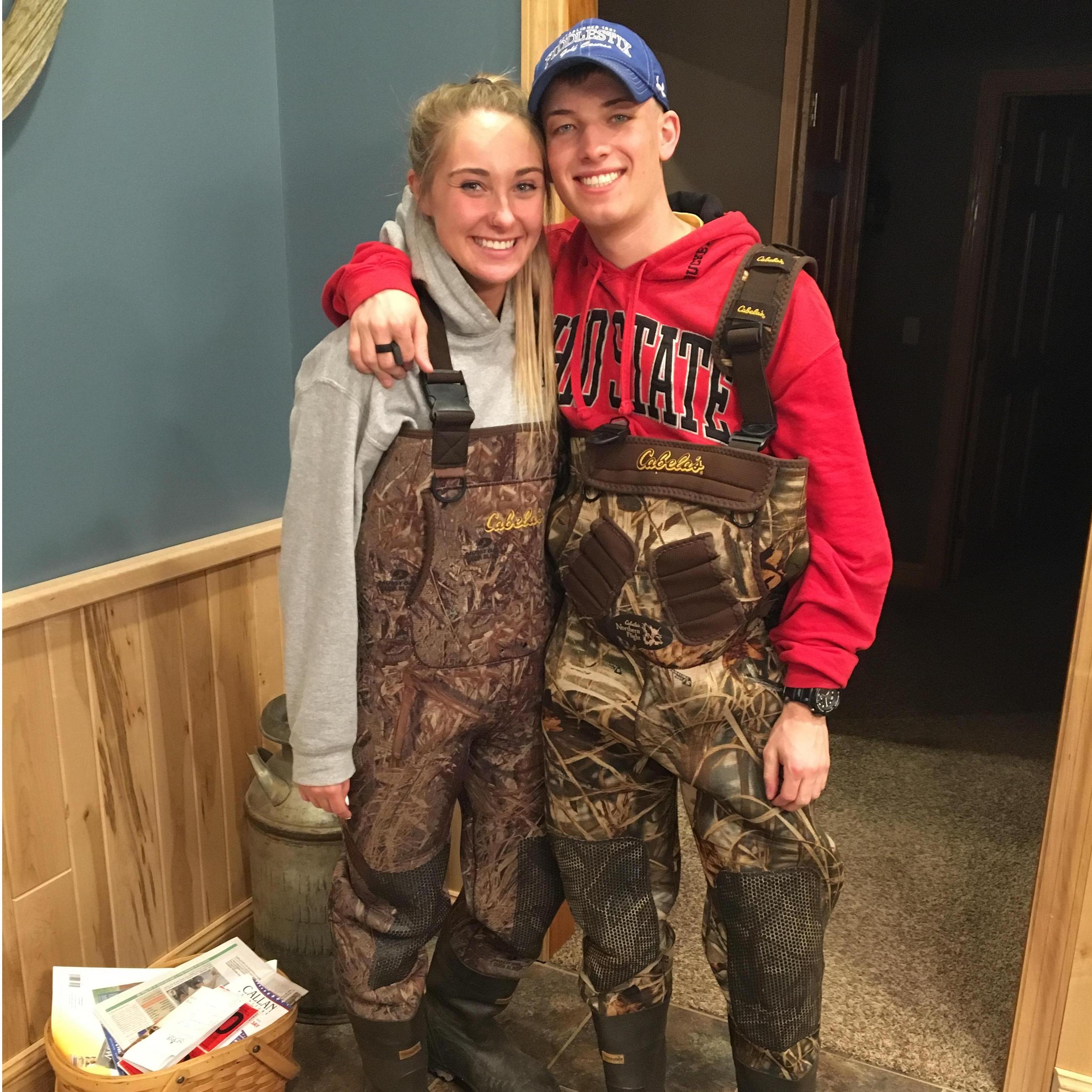 When Brady took Aleia spear fishing!!