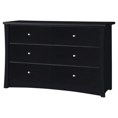 Storkcraft Crescent 6 Drawer Dresser - Black