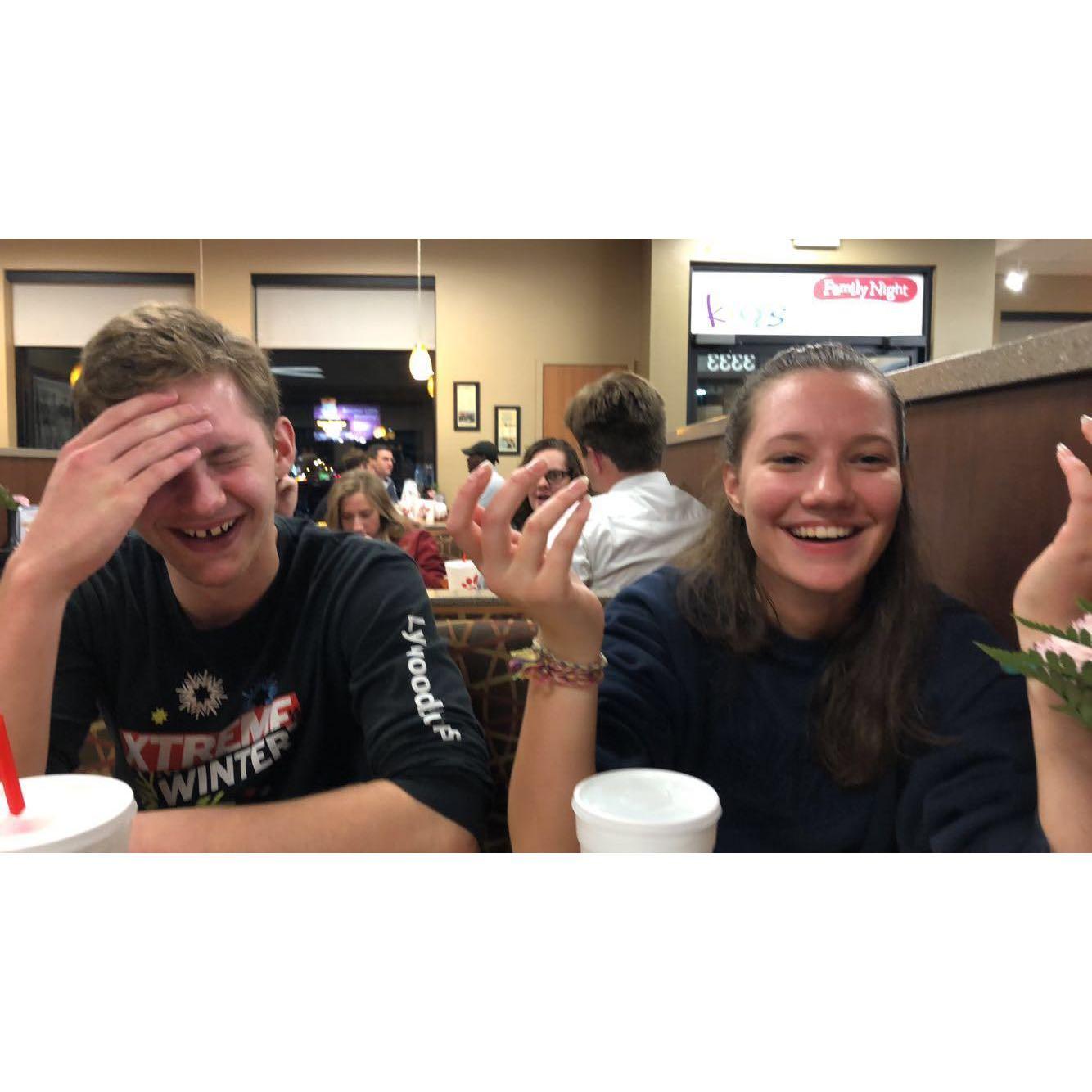 Shortly after one of our friends told us we "sound like an old married couple"