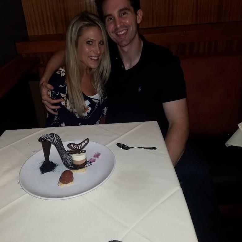 Chocolate stilleto for dessert, anyone? 😂 
Out to dinner in Syracuse, NY in 2018.