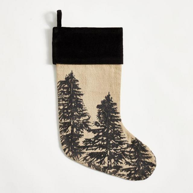 Conell Stocking, Medium, Flax/Black