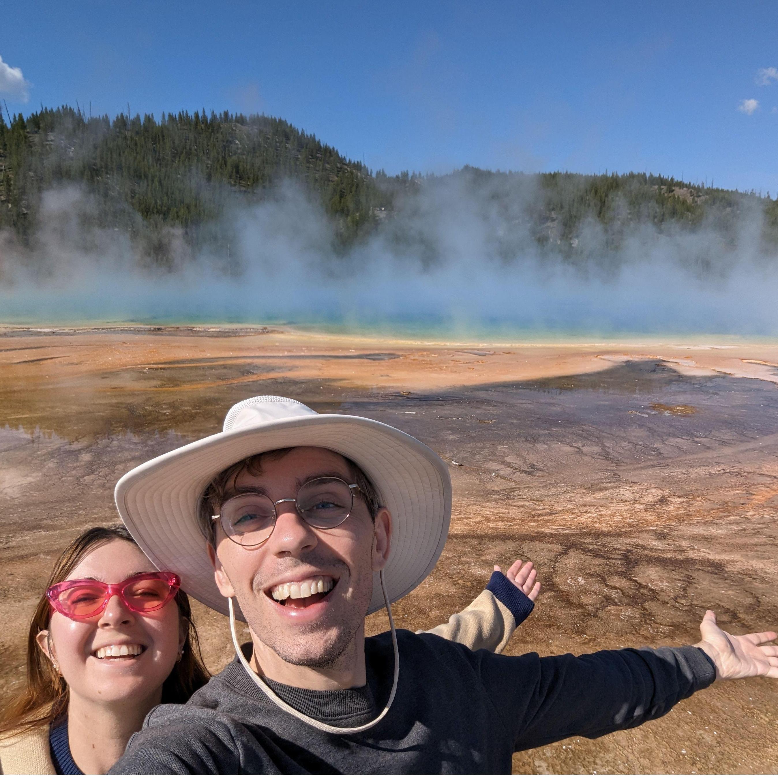 Soaking in the magic of Yellowstone!