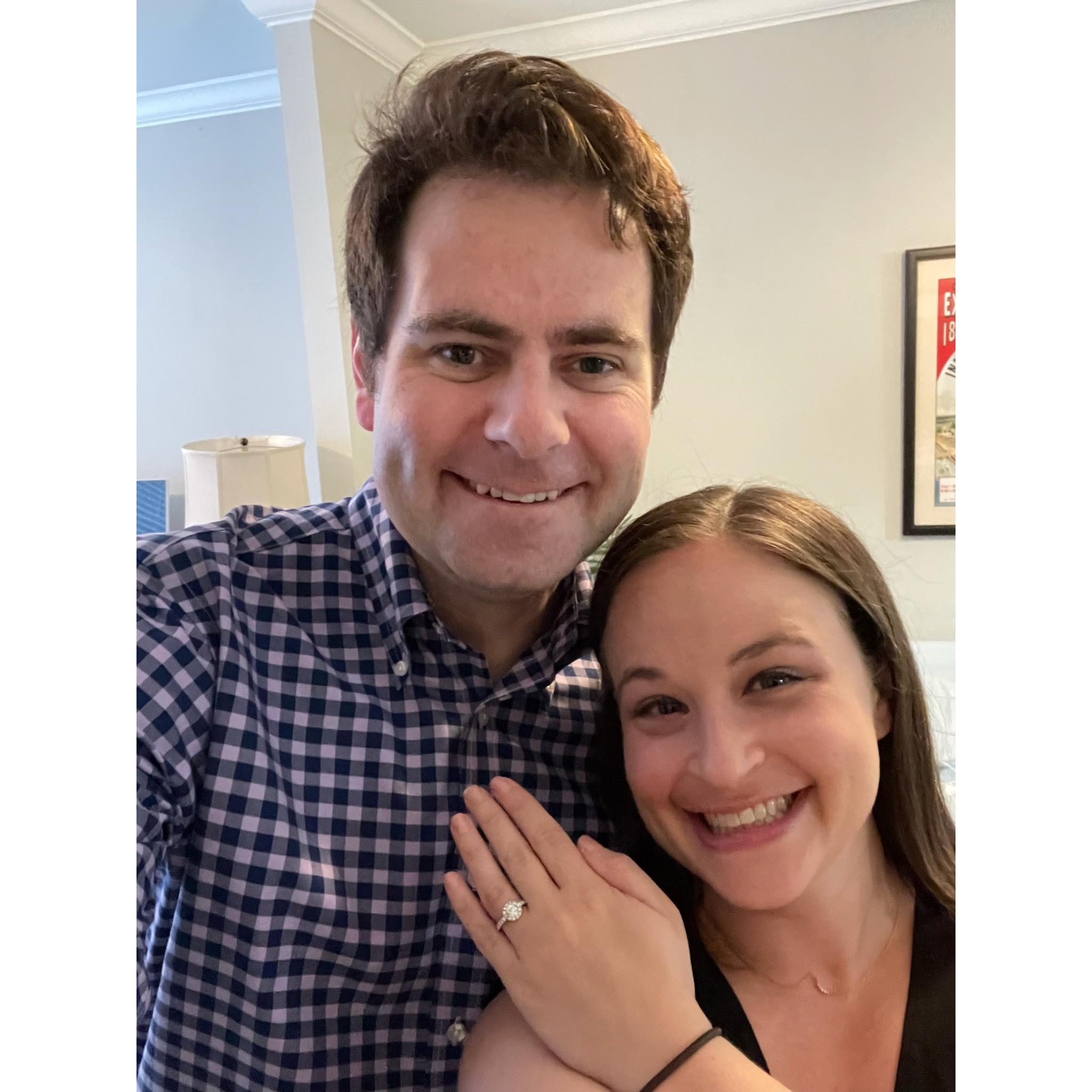 Our first picture as an engaged couple! Tampa, FL. May 2021