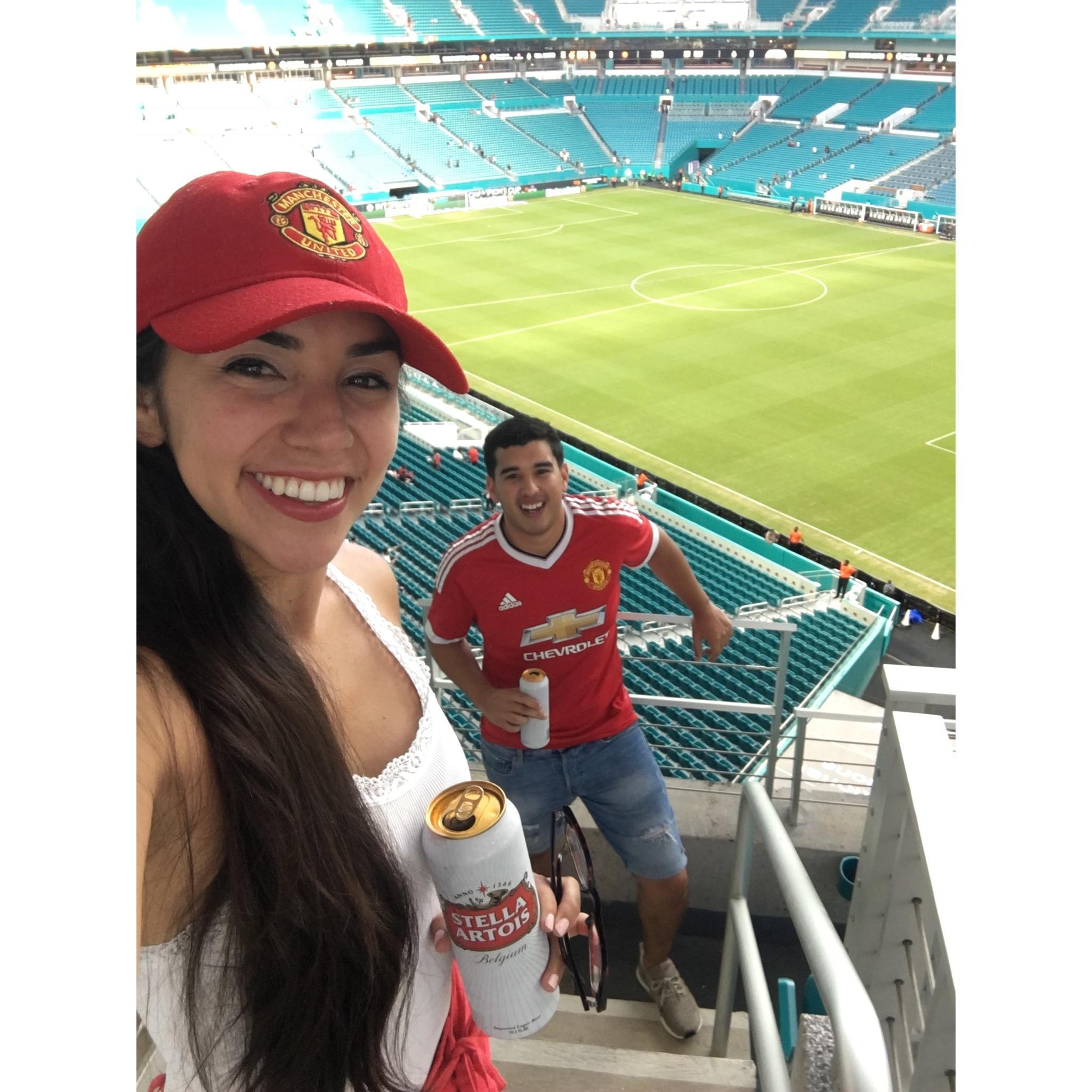 Manchester United in Miami stadium