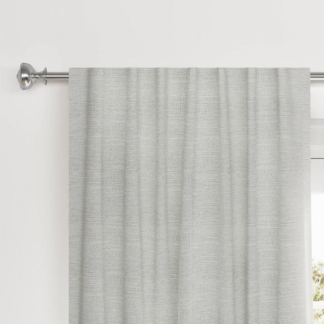 84"x50" Textural Overlay Blackout Curtain Panel Light Gray - Threshold™