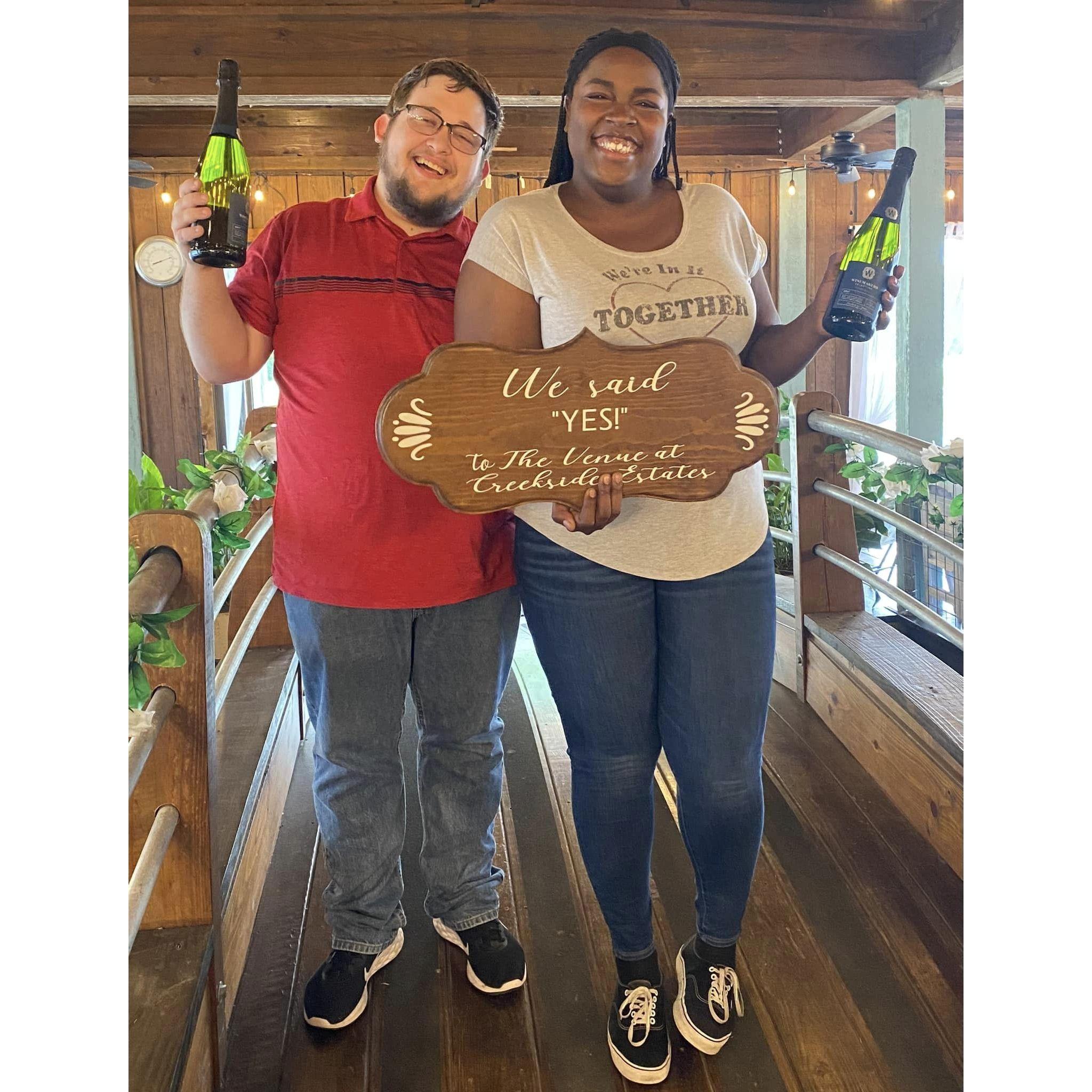 We said yes to the venue!