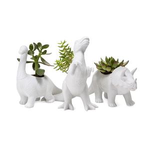 Porcelain Dinosaur Planters