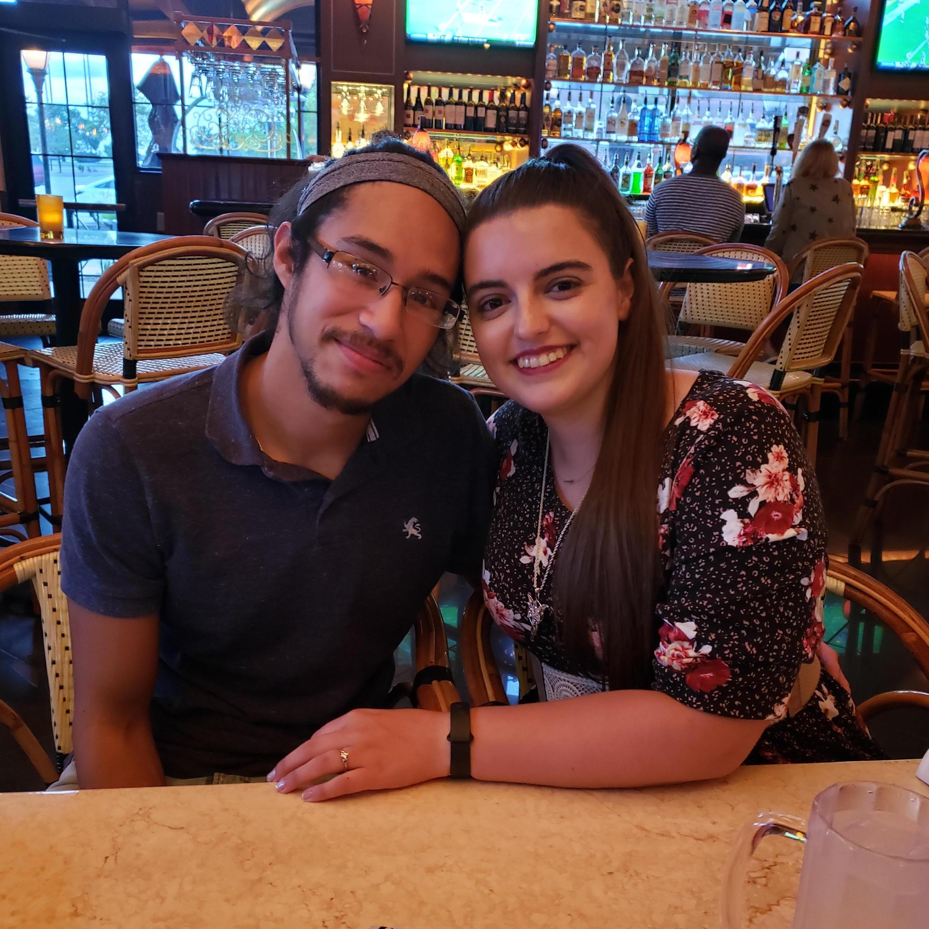 While Michael was in Nebraska, Rebecca's brother got engaged. (We may have helped.) So after the proposal, we went on a double date with them!