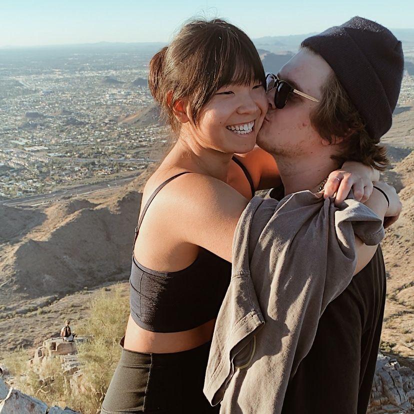Hiking in Arizona together.
