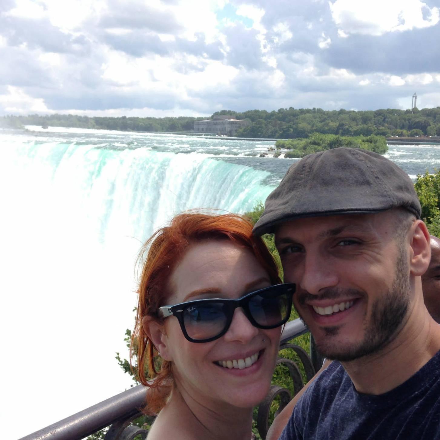 One of our earliest photos, together at Niagara Falls.