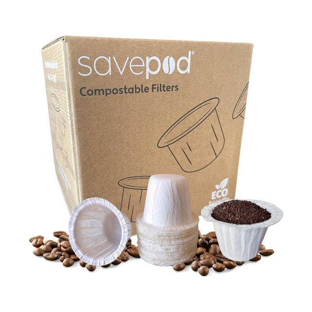 Savepod Paper Coffee Filters for Savepod Pod Maker, Reusable Pods Alternative, Disposable Coffee Filter, Single Serve Coffee Machine, Keurig Coffee Machines/K Cup Brewer Compatible, 200 Count