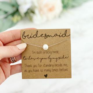 Bridal Party Pearl Necklace