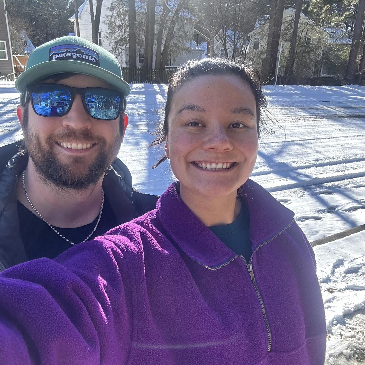 First snowfall at our new house!