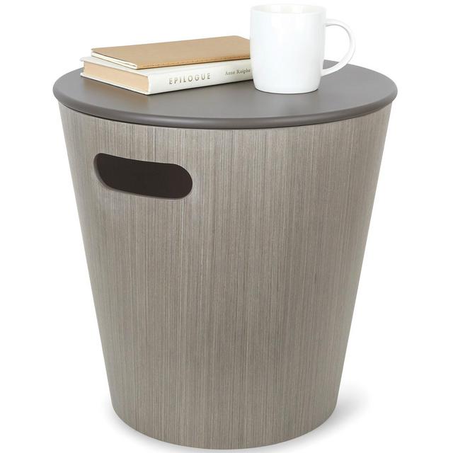 Umbra Woodrow Modern Round Storage Ottoman