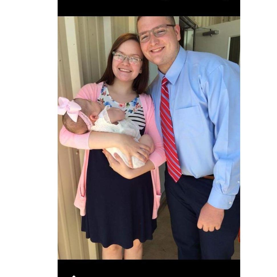 We're godparents to our beautiful Evelyn!