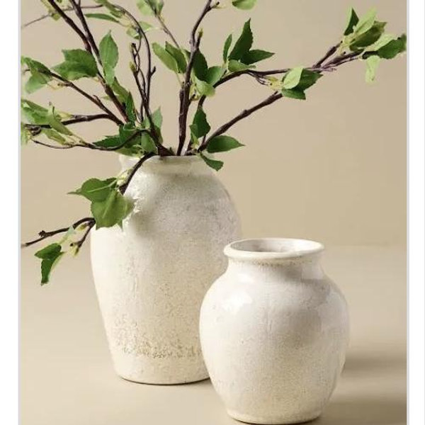 Marie Distressed Crackle Vase - Any Size
