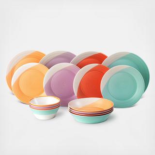 1815 Brights 16-Piece Dinnerware Set, Service for 4