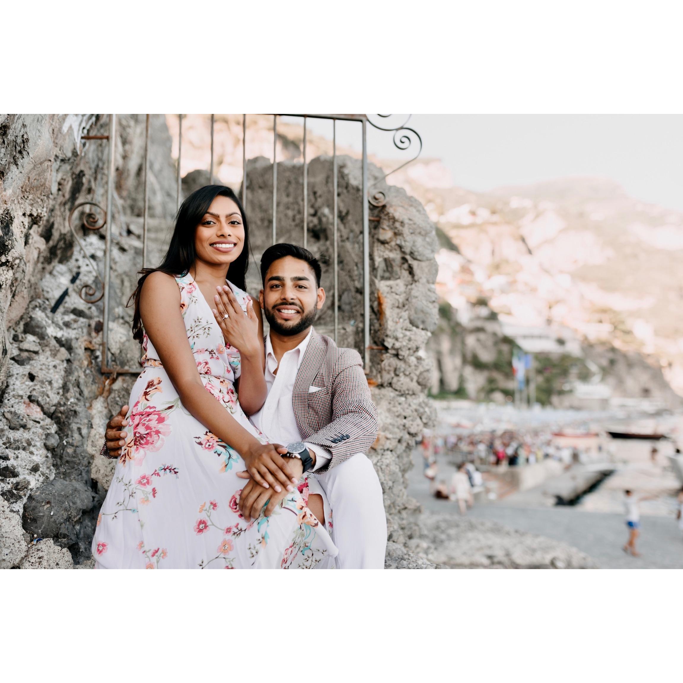 Pictures from our engagement shoot in Positano.