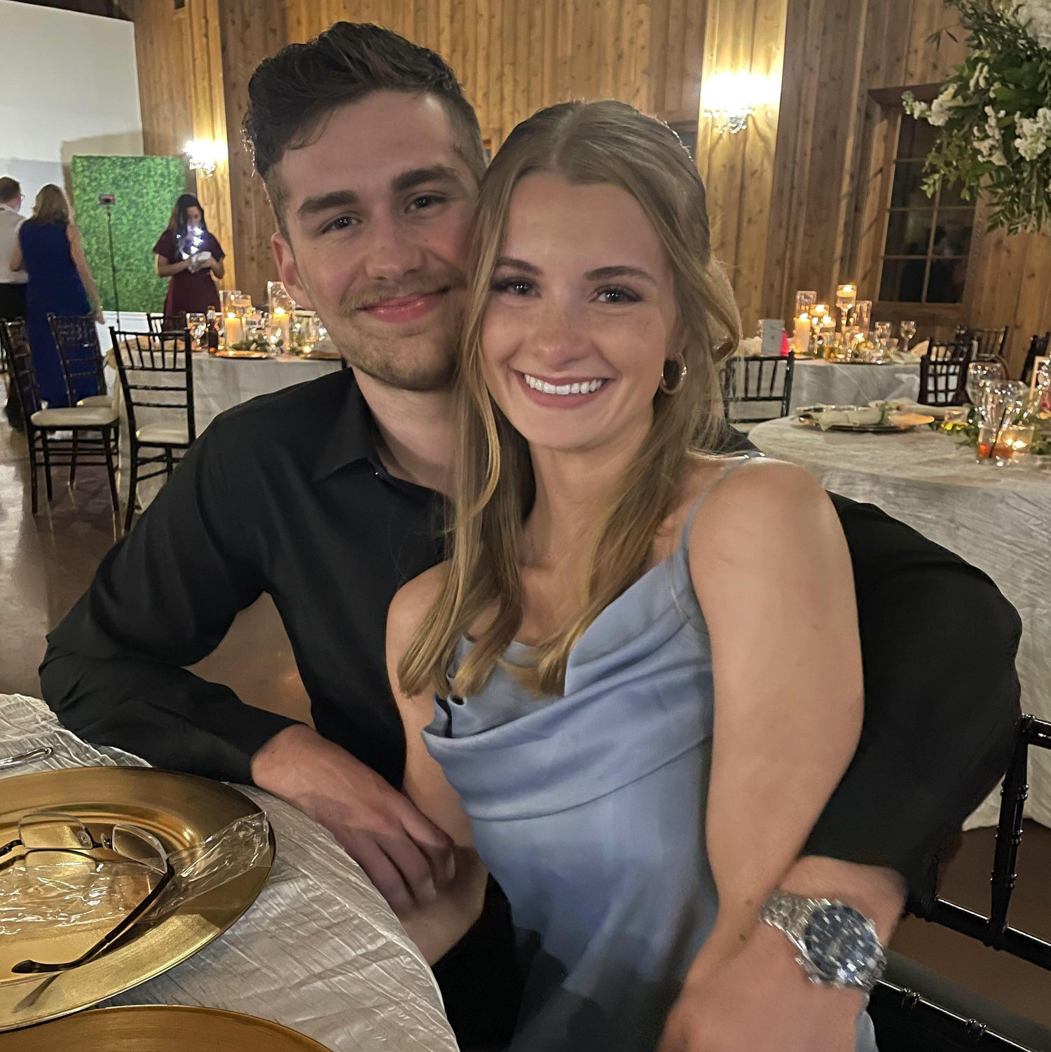 Our first wedding together
