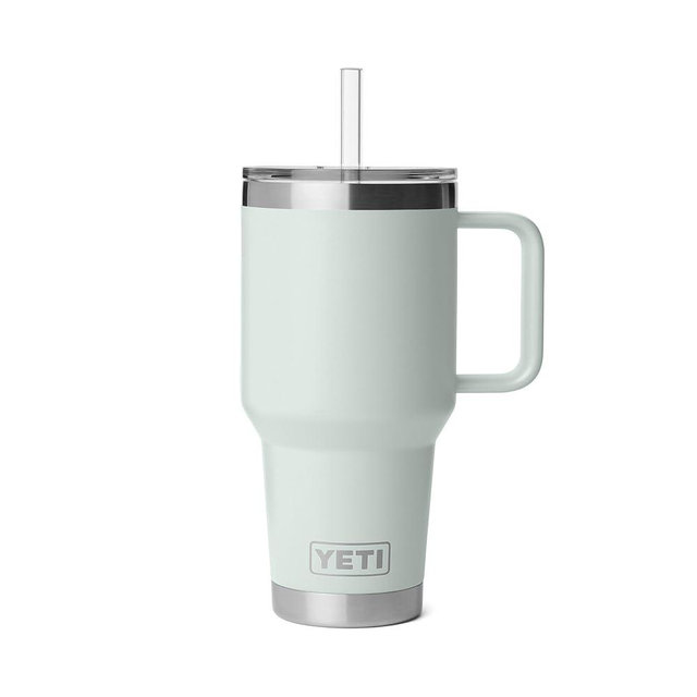 YETI Rambler 35 oz Straw Mug 2.0 - Double-Wall Vacuum Insulation for Cold Beverages – Dishwasher Safe – Cupholder Compatible – Reusable Straw – Comfortable Grip Handle – Travel Mug - Ridgeline