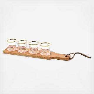 Rosy Check 5-Piece Flight Board Set