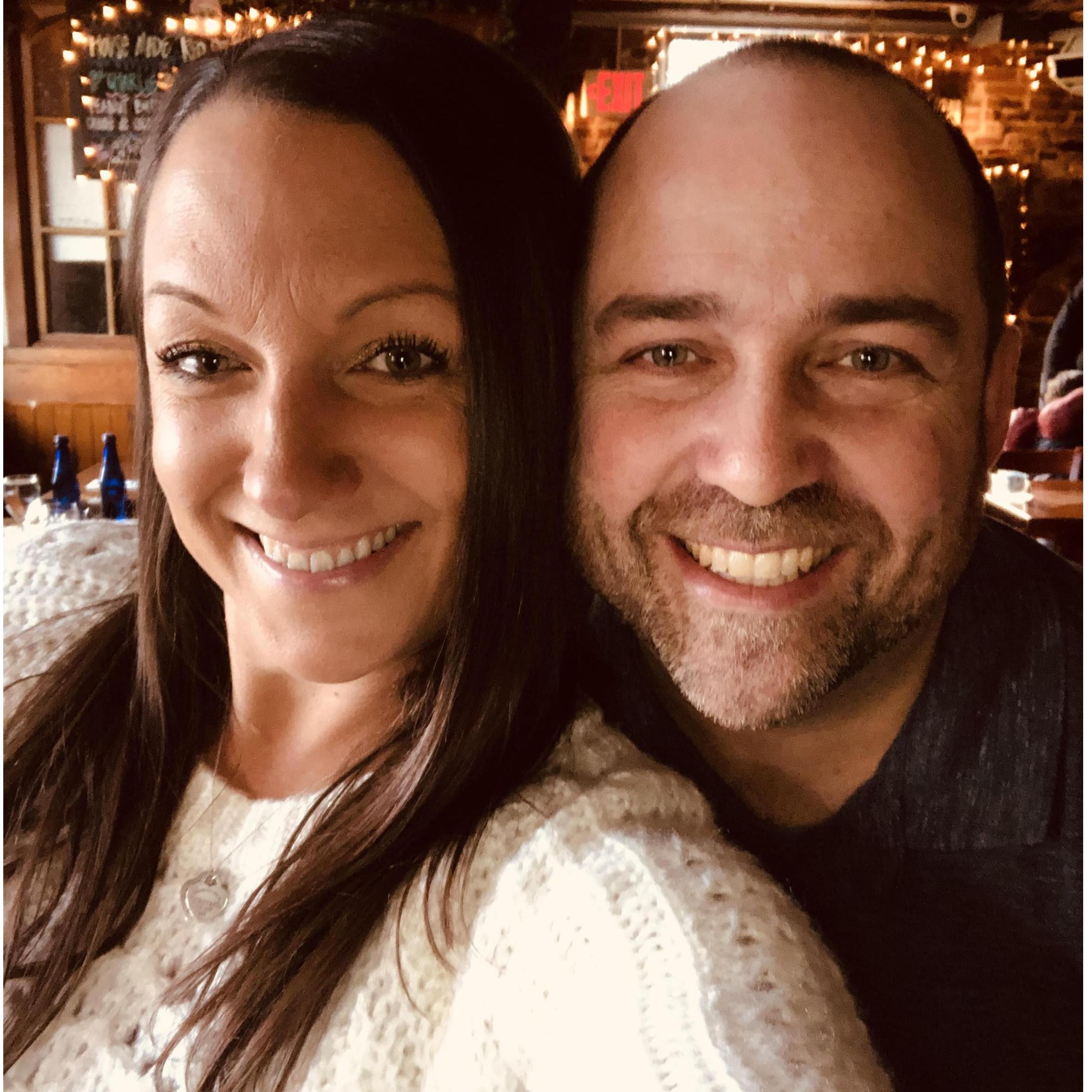 Celebrating Kevin's birthday at Daniel Packer Inn!