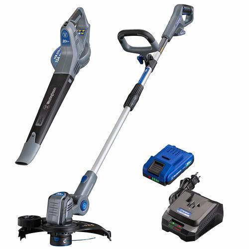 Westinghouse 20-Volt 2.0 Ah Leaf Blower & String Trimmer 2 Tool Cordless Combo Kit at Menards®
