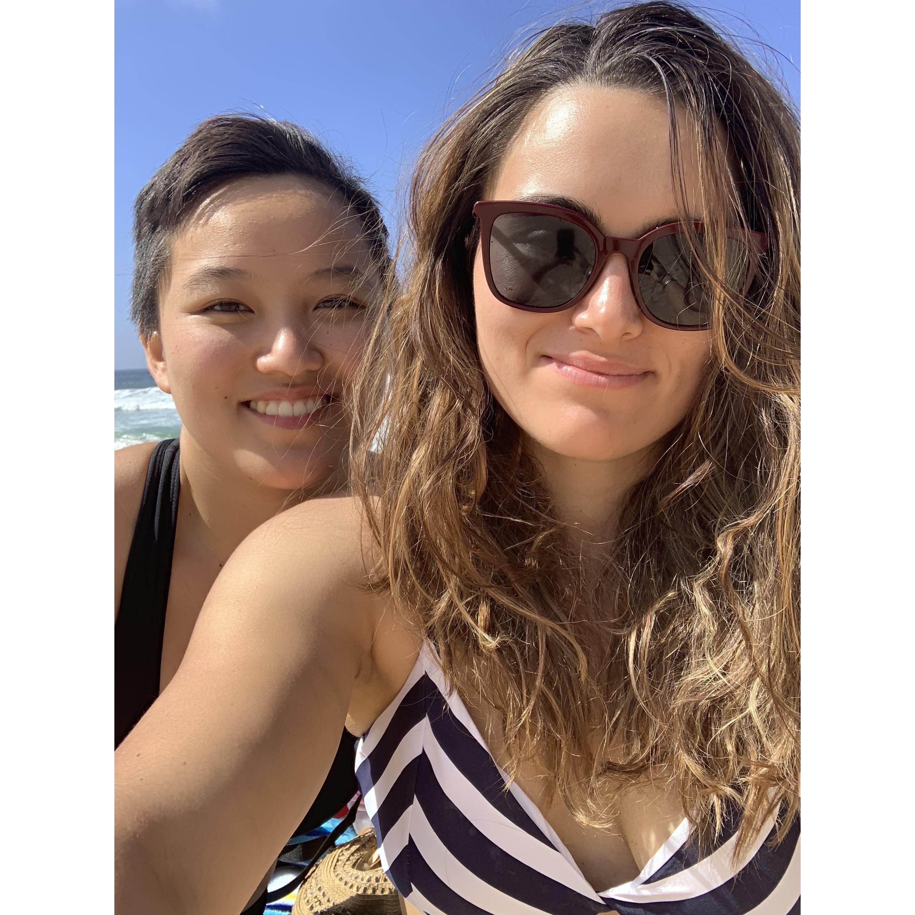 Our first date at Montara Beach