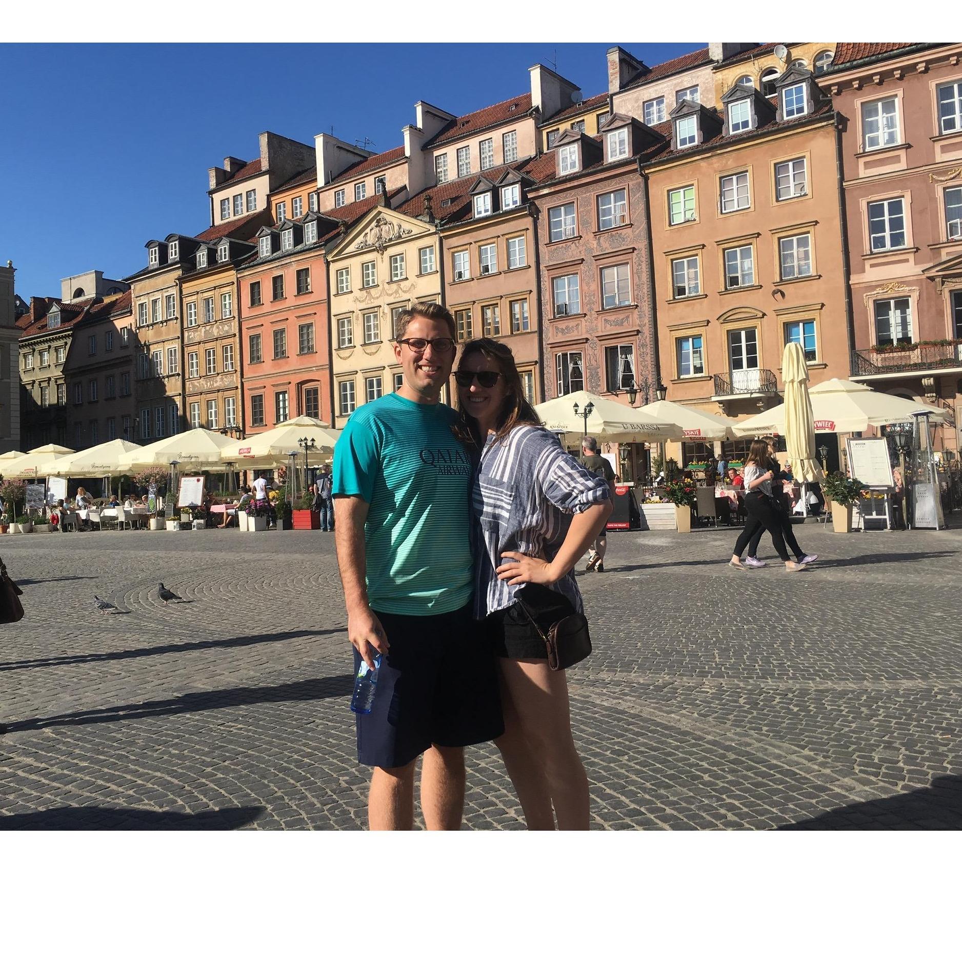 Exploring the streets of Warsaw, Poland.