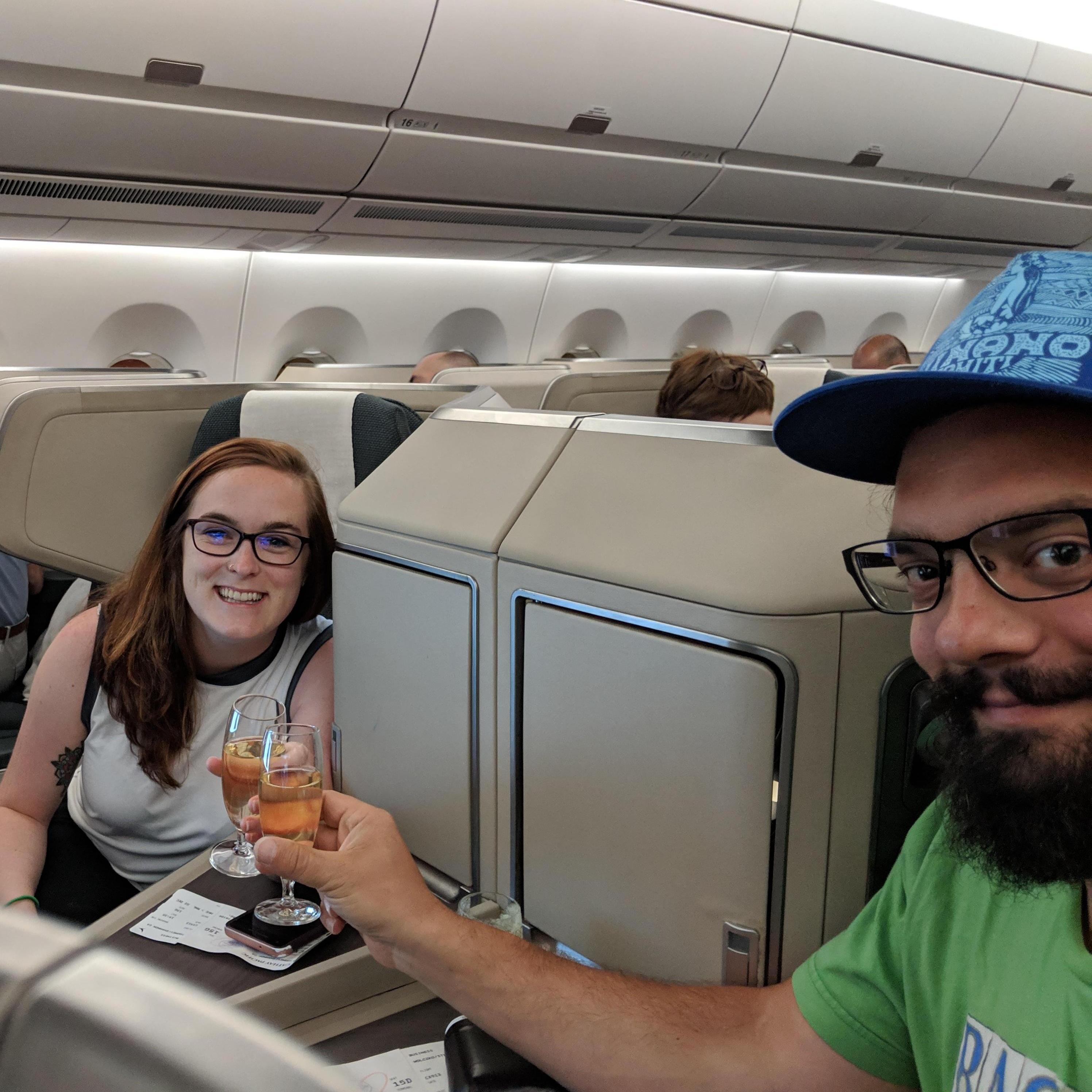 Upgraded to Business Class from Hong Kong to Manila! 2018