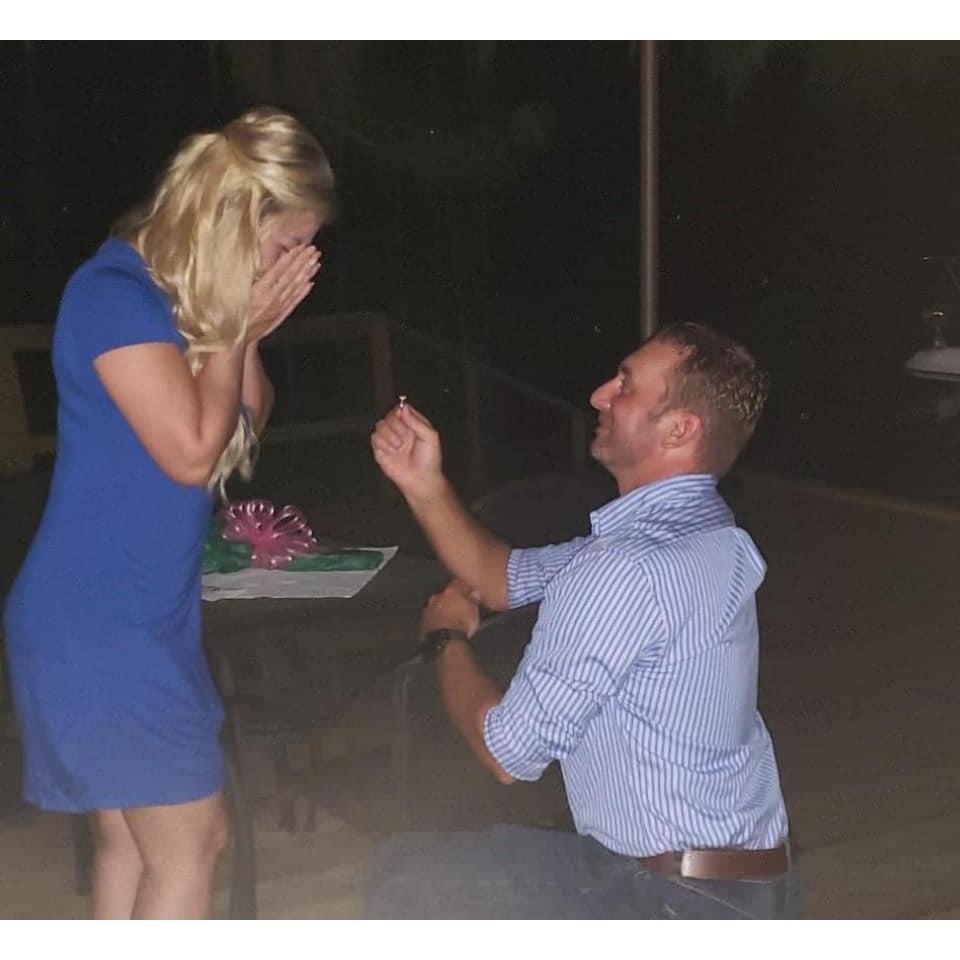 He finally asked & of course she said yes!