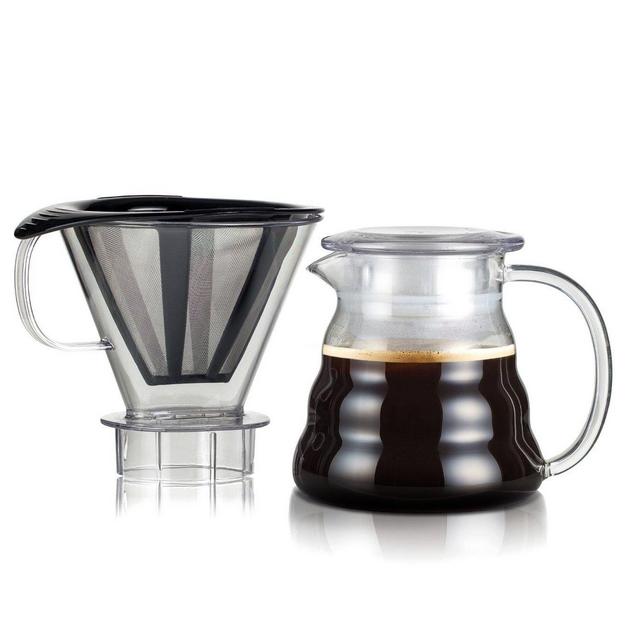 Bodum Melior Pour Over Coffee Dripper, 20 Oz, Black