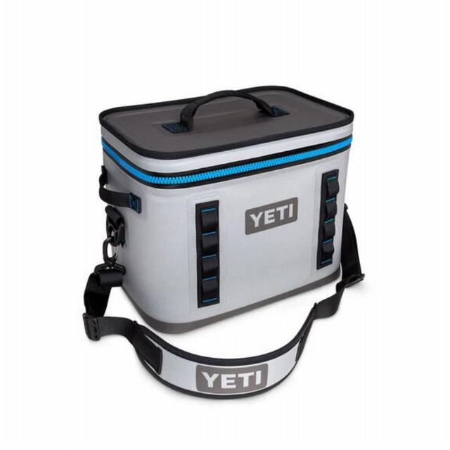 Yeti Hopper Flip 18 Soft Cooler | color: FOG GRAY/TAHOE BLUE