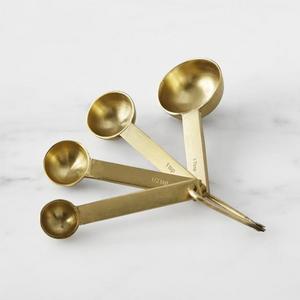 Gold Measuring Spoons, Set of 4