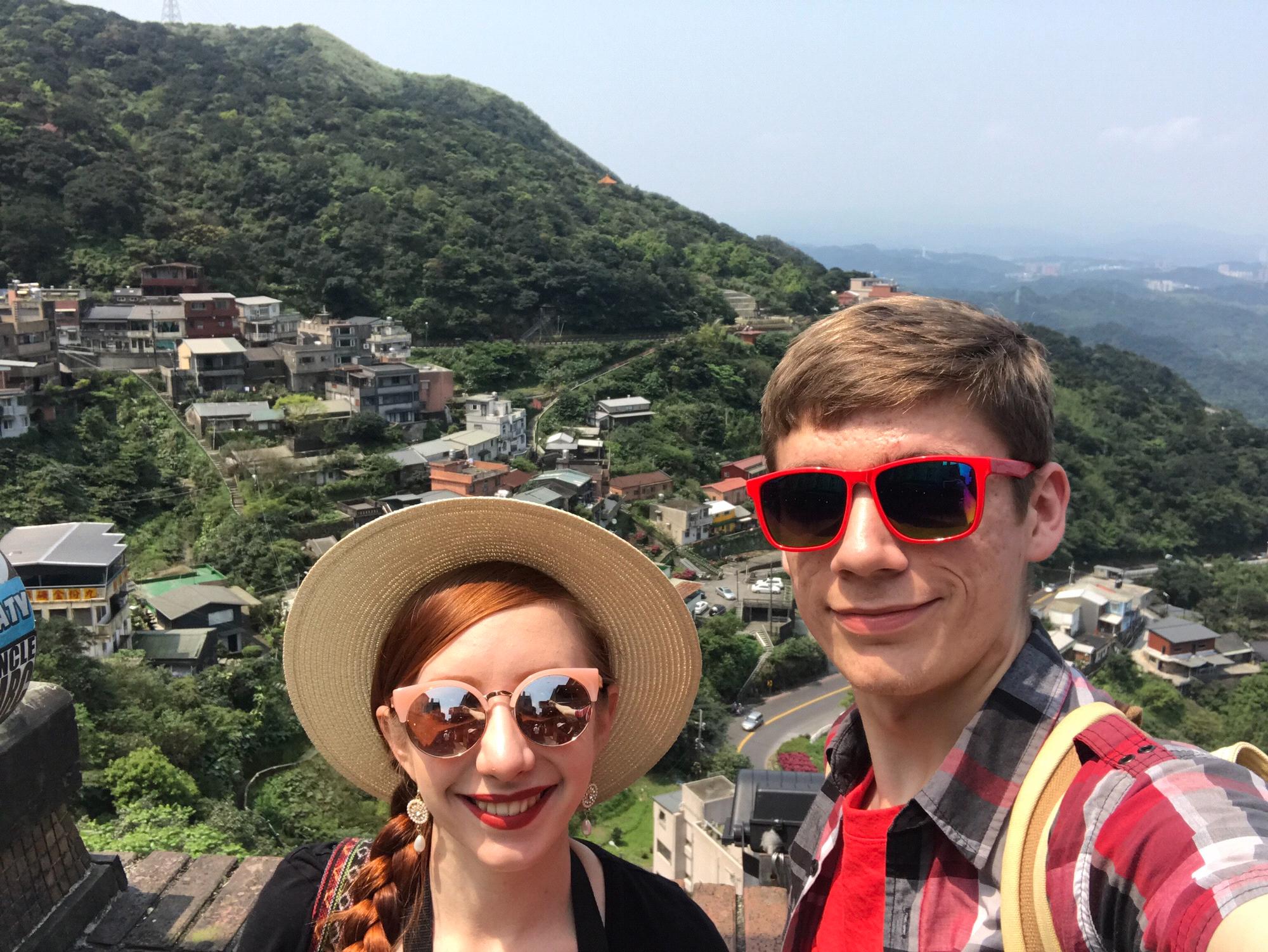 a sunny day in jiufen, taiwan