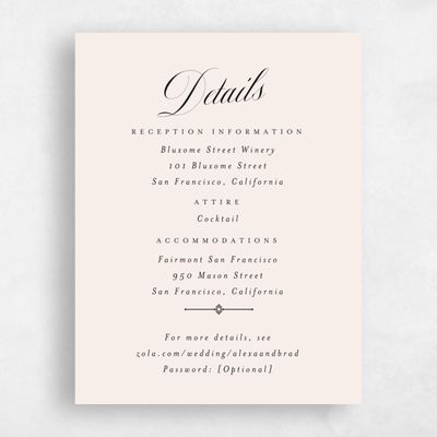 Black Wedding Enclosure - Loren