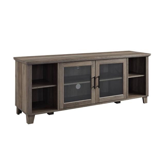 Columbus Middle Doors TV Stand for TVs up to 65" Gray Wash - Saracina Home