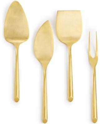 Hotel Collection Stainless Steel Gold Tone Cheese Serving Set