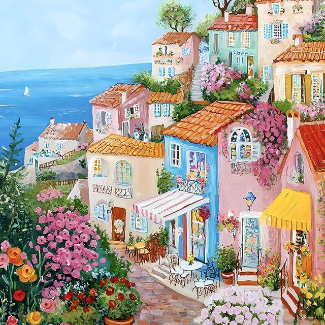 XURLEQ 1000 Piece Puzzle for Adults, Challenging Coastal Charm Jigsaw Puzzles, Premium Matte Finish, 27.56 x 19.68 Inches, Perfect for Game Nights