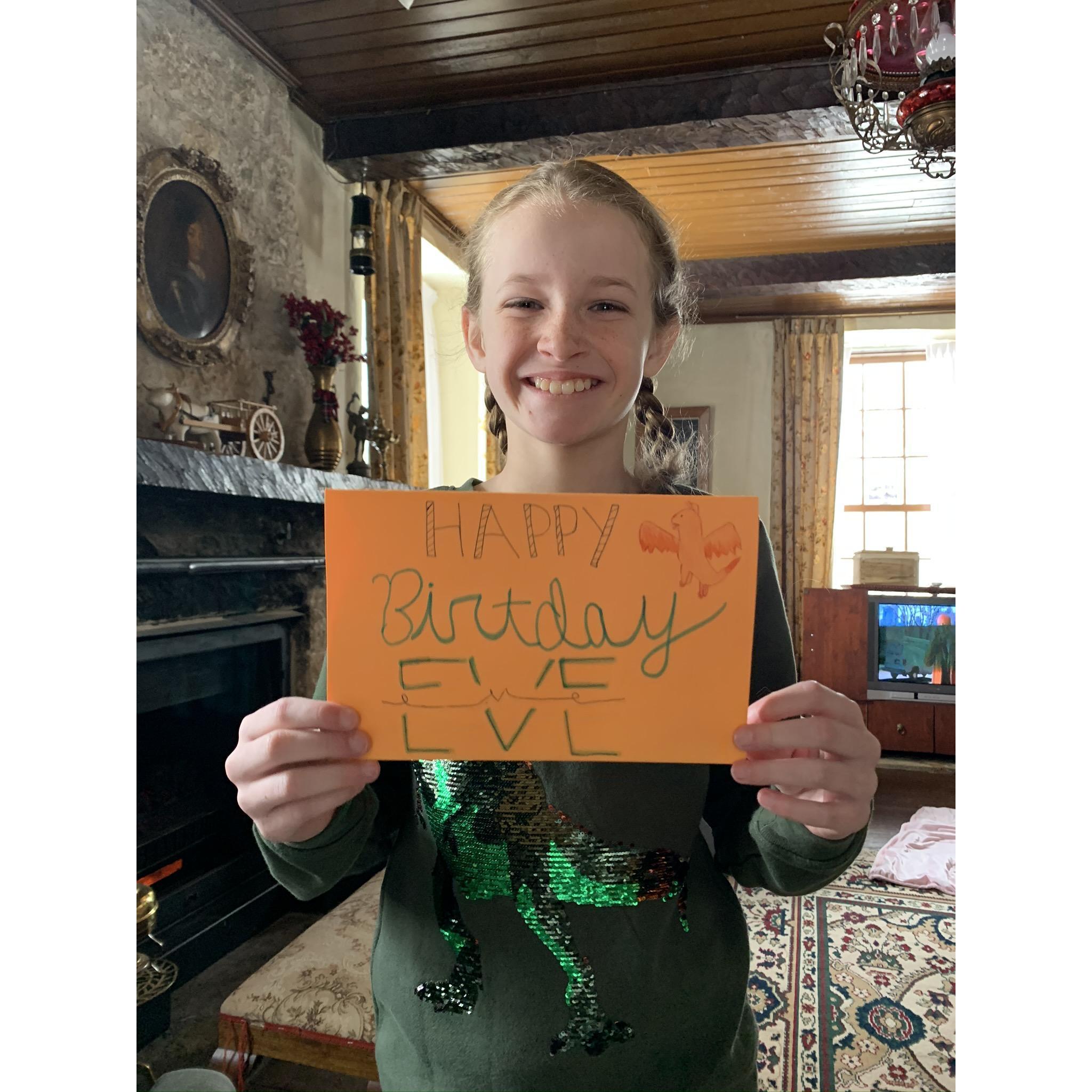 Celebrating Eve’s 10th birthday in Canada