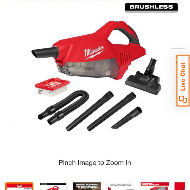 Milwaukee cordless Vacuum