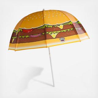 Cheeseburger Beach Umbrella