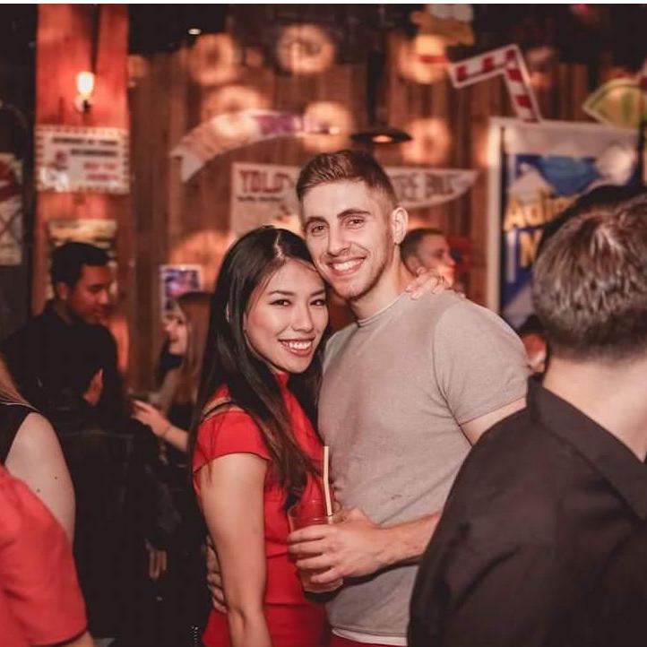 Partying in Seoul City, Korea.