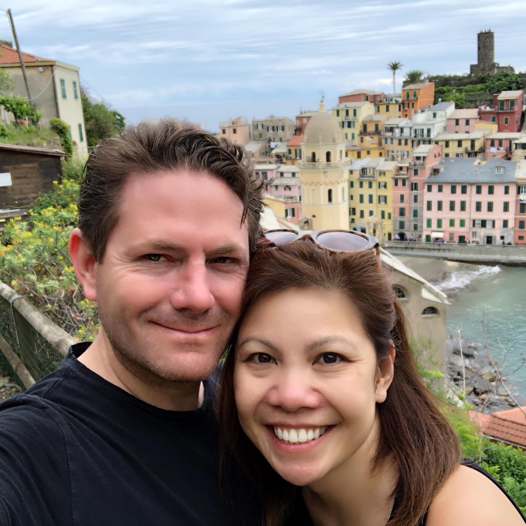 Our first trip to Europe was in Italy in May 2018. Here we are in Cinque Terre!
